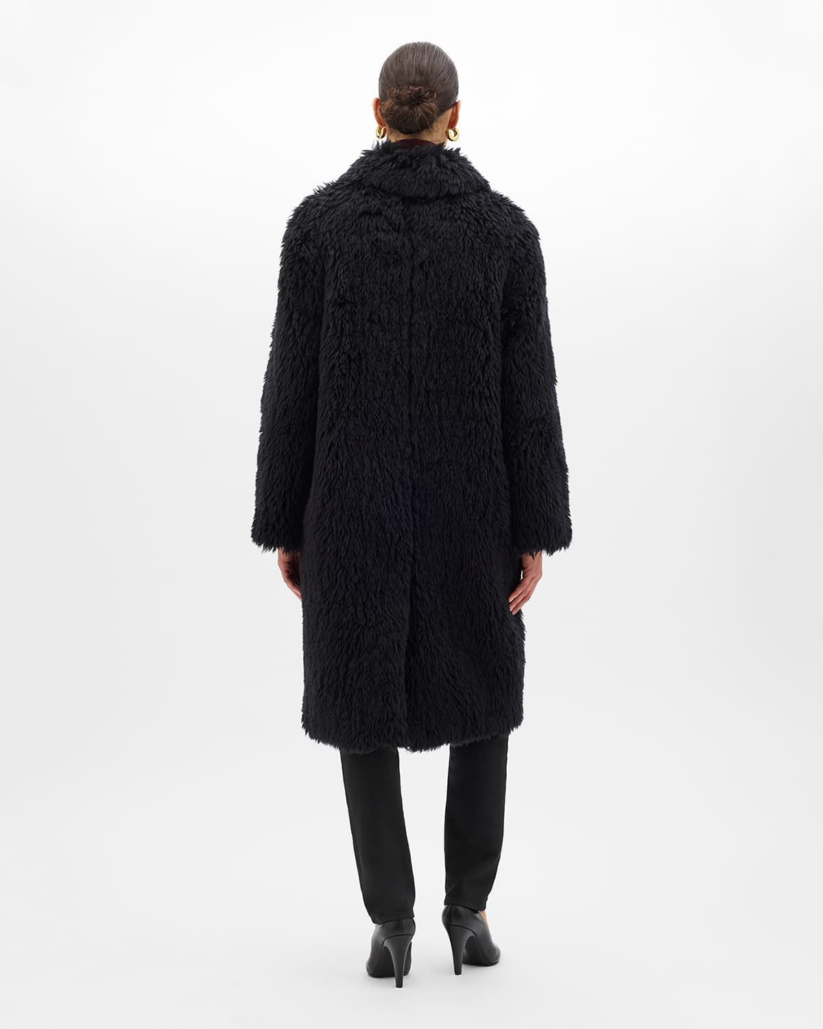 Fur Balmacaan | Black
