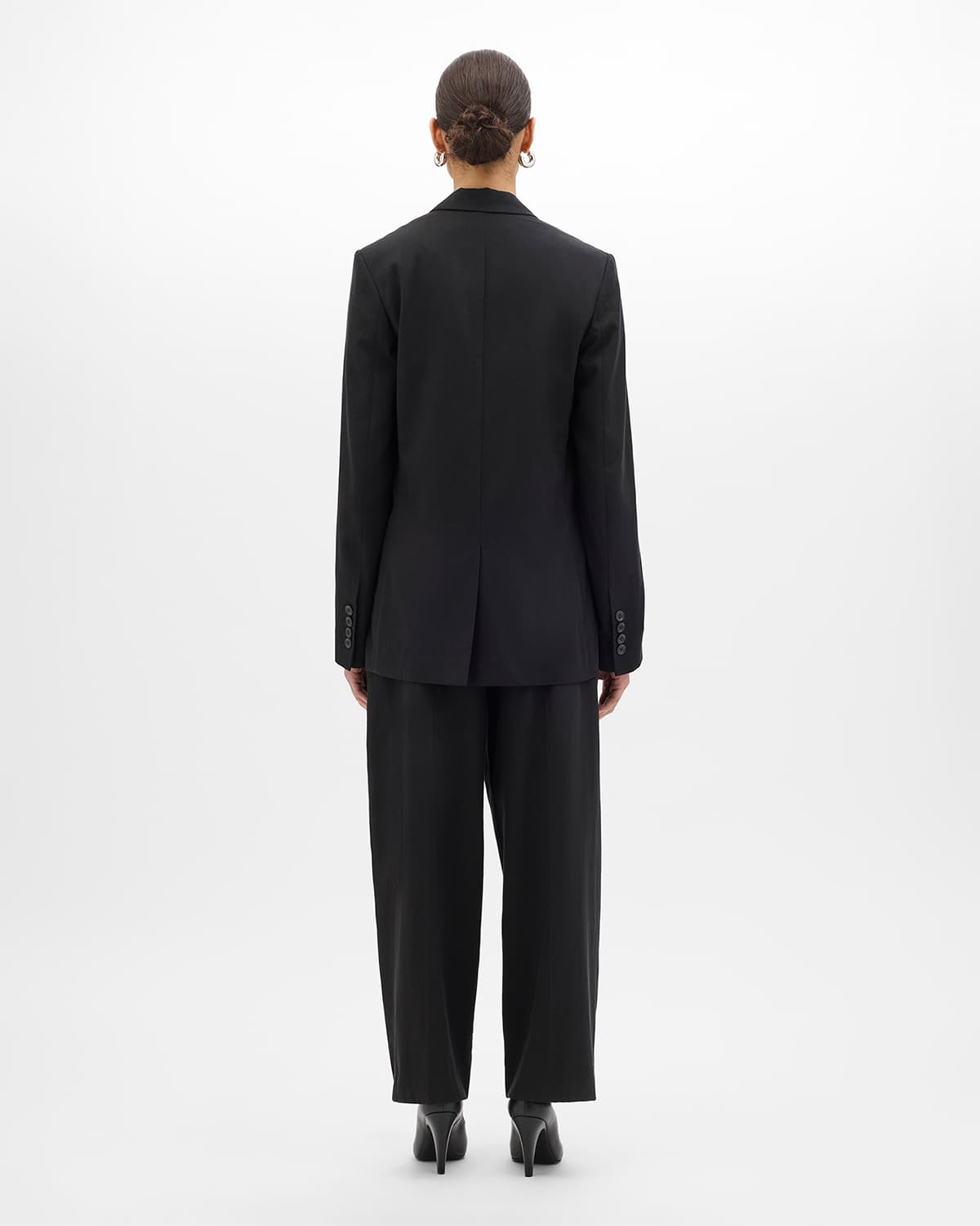 Cotton Relaxed Blazer | Black