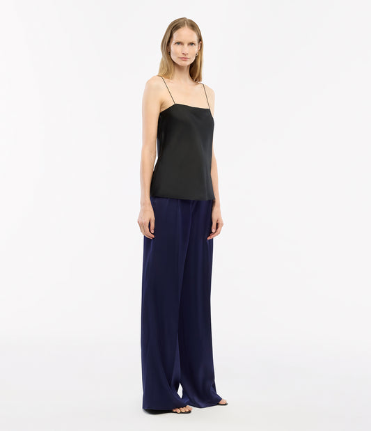 Another Tomorrow Silk Camisole in Black – Silk Women's Top
