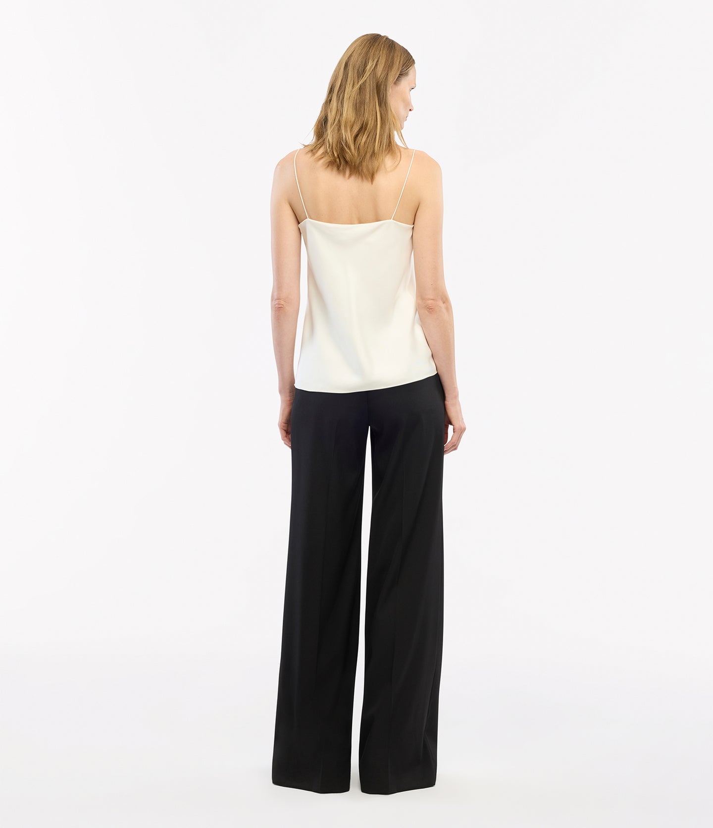 Another Tomorrow Silk Camisole in Off White – Silk Women's Top