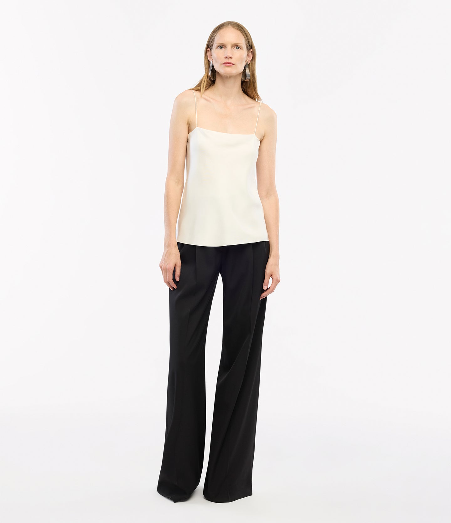 Another Tomorrow Silk Camisole in Off White – Silk Women's Top
