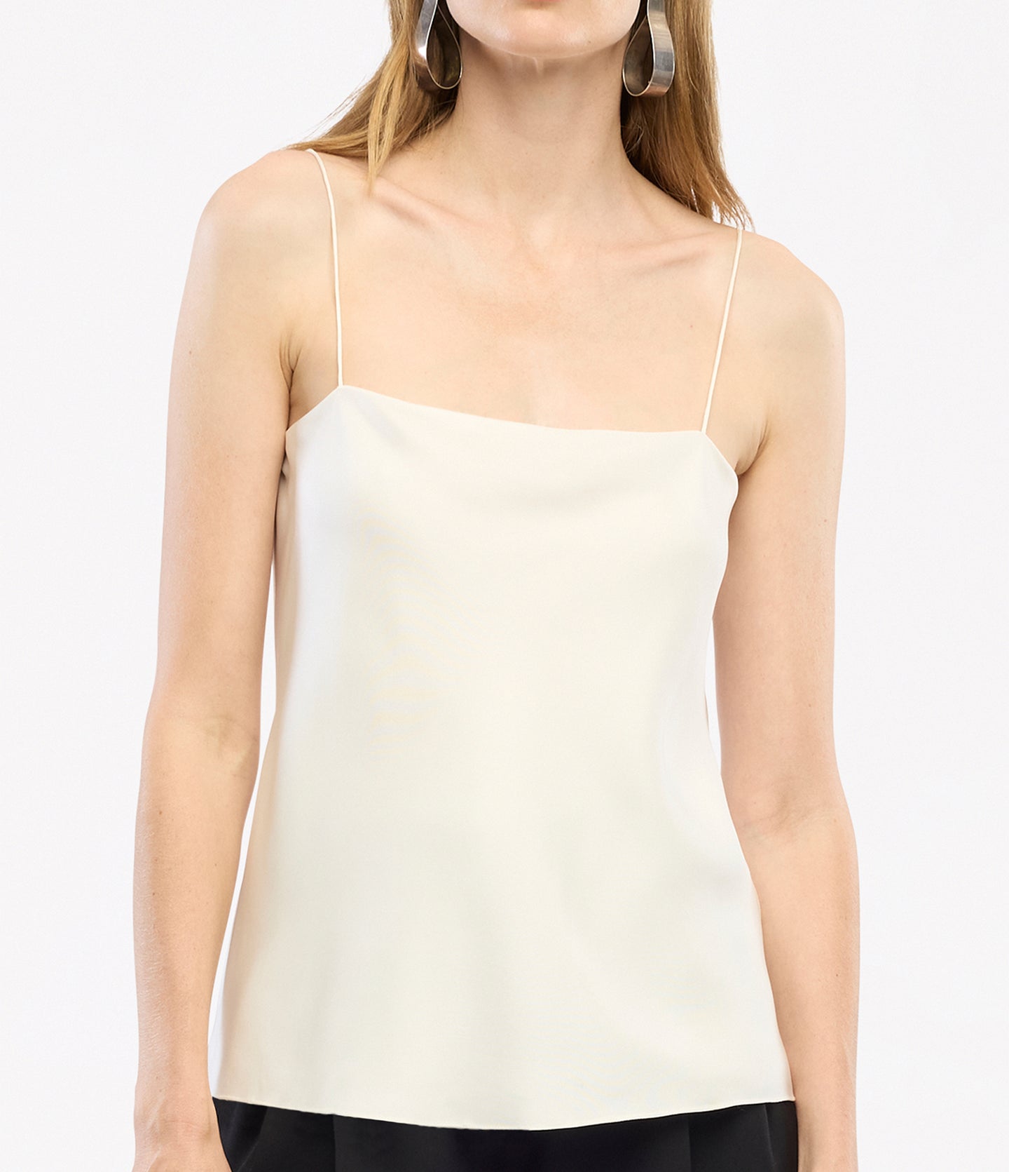 Another Tomorrow Silk Camisole in Off White – Silk Women's Top