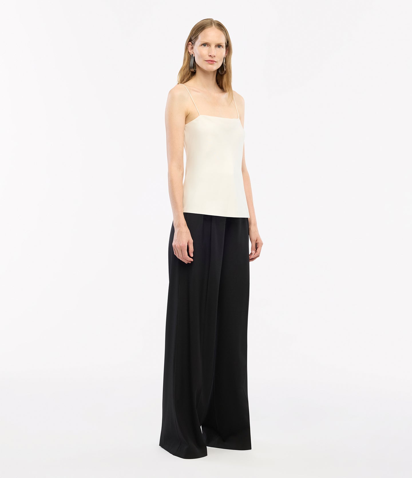 Another Tomorrow Silk Camisole in Off White – Silk Women's Top