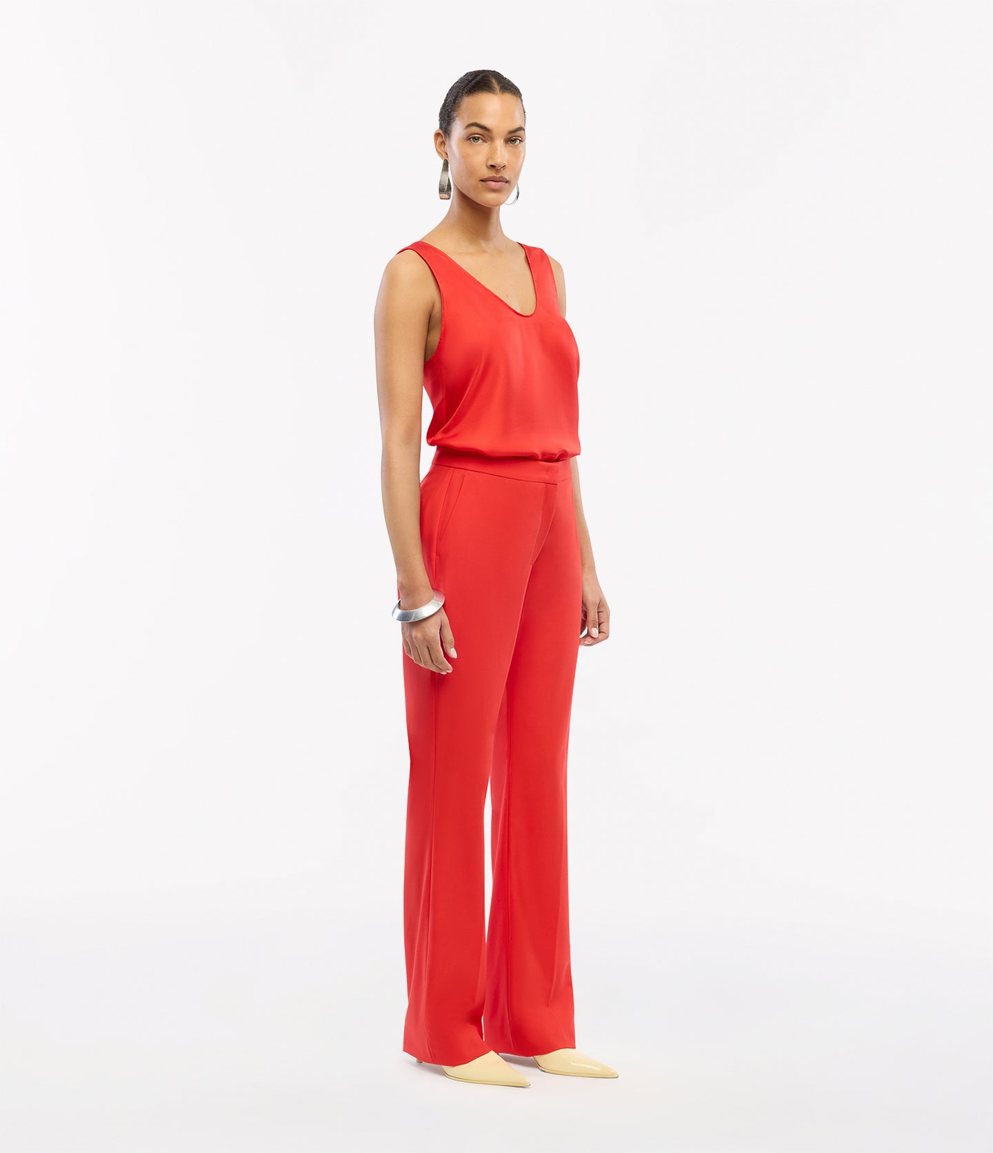 Classic Trouser | Fire Red in fire red