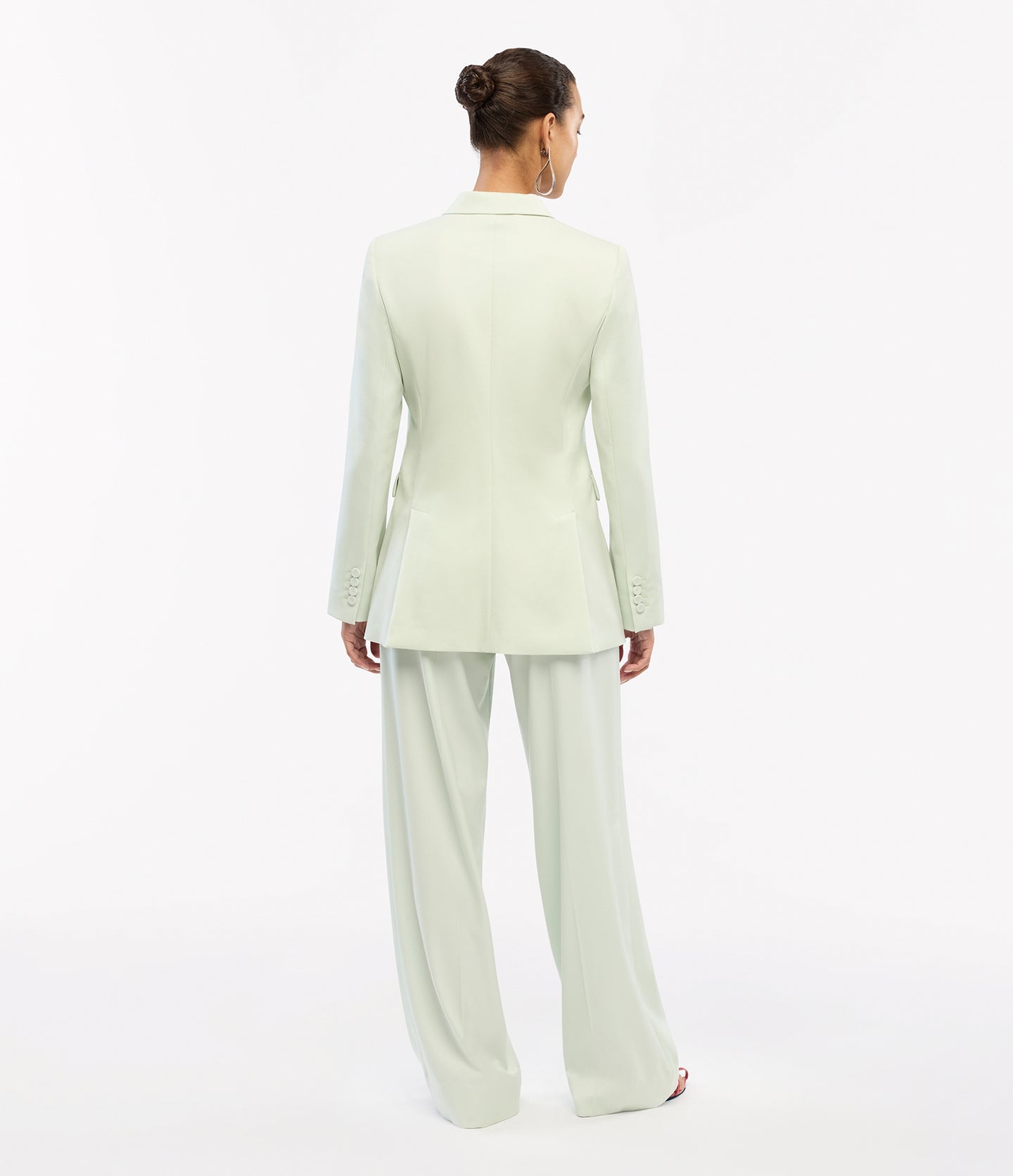 Another Tomorrow Double-Breasted Jacket in Julep – Wool Women's Jacket