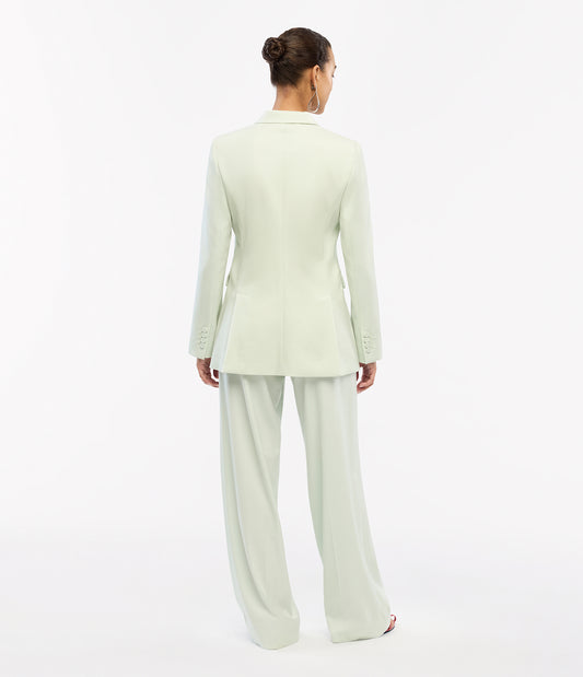 Another Tomorrow Double-Breasted Jacket in Julep – Wool Women's Jacket