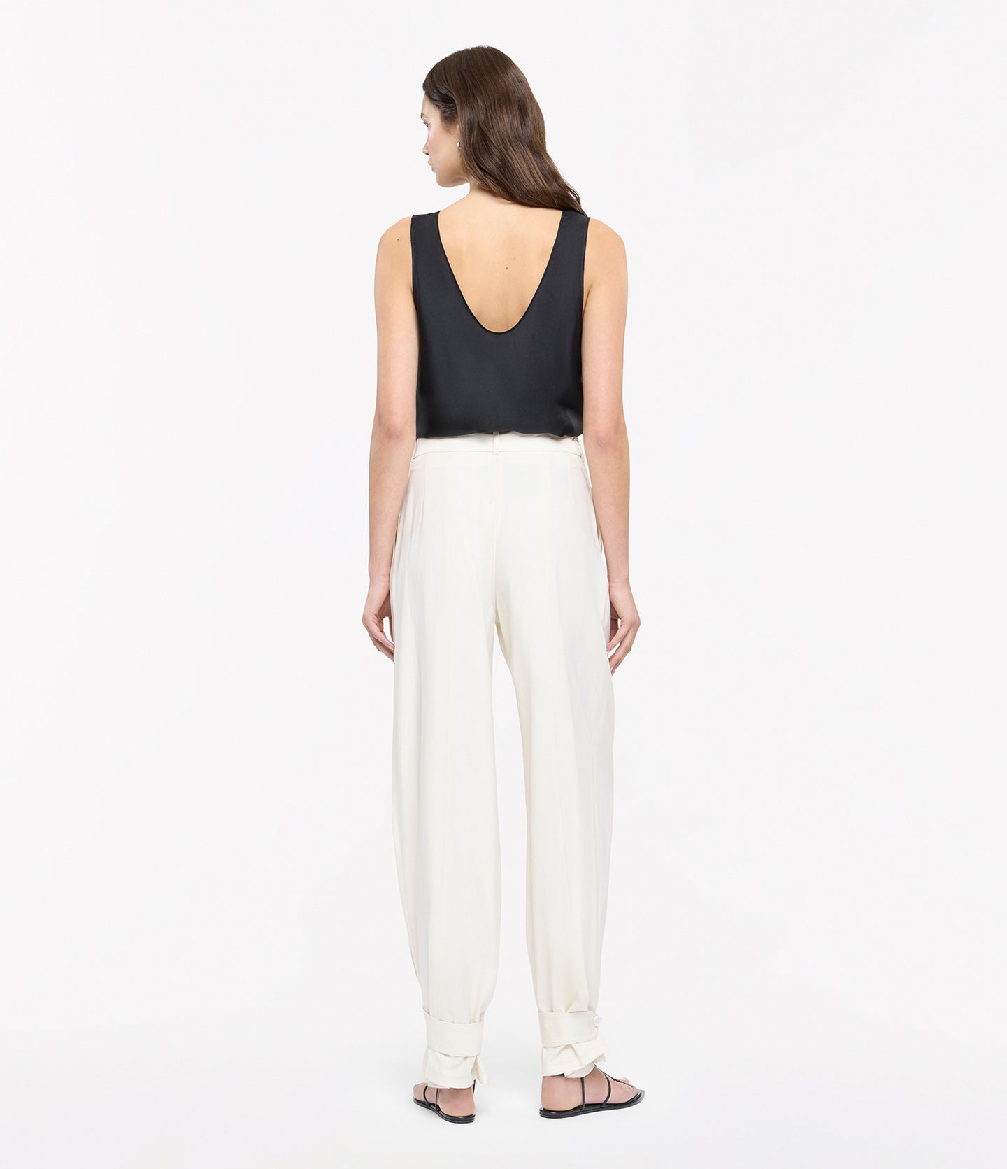 Silk Tank | Black in black