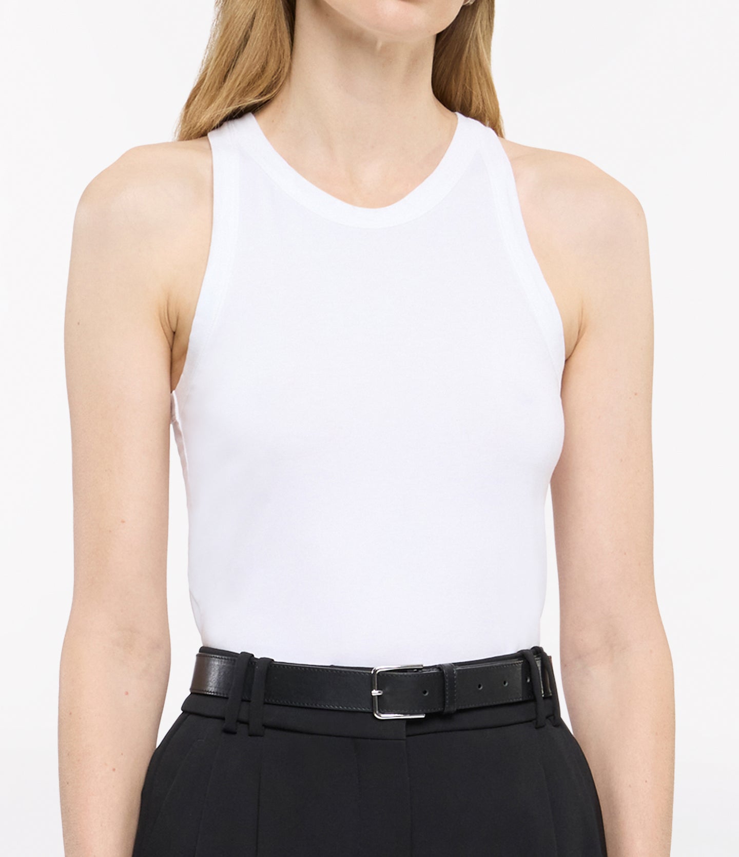 Racerback Tank | White in white