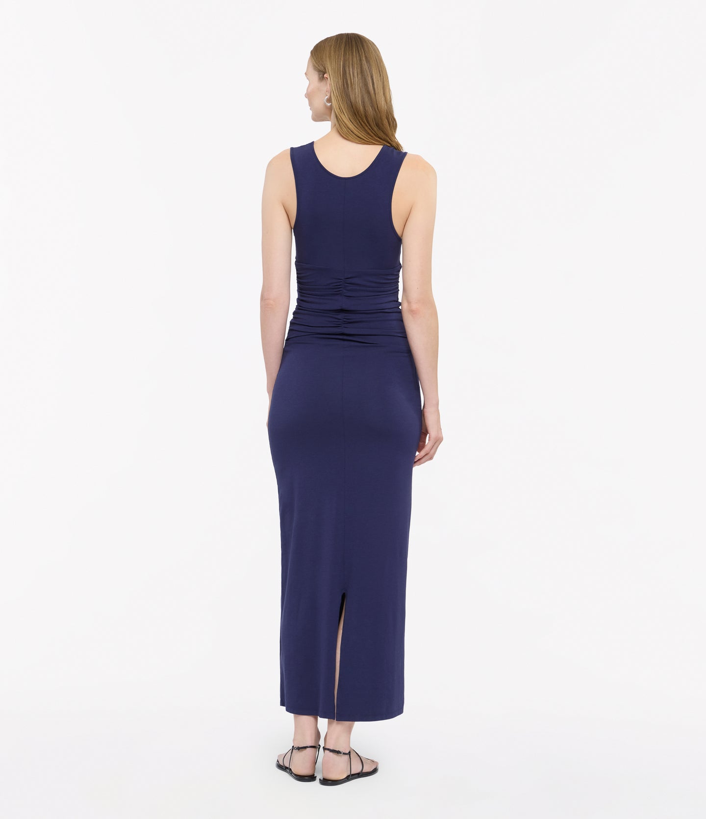 Ruched Tank Dress | Indigo in indigo