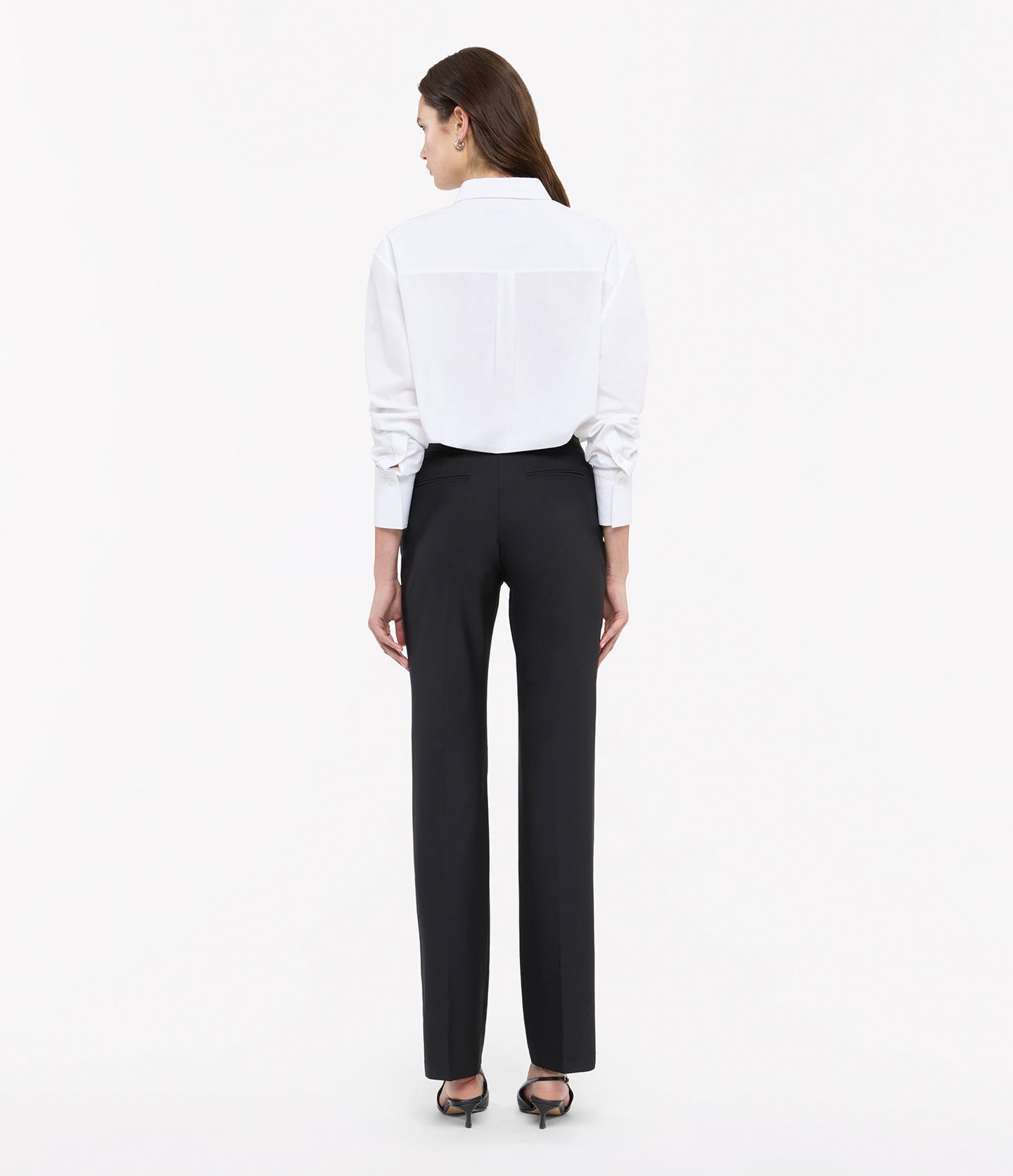 Another Tomorrow Oversized Men’s Shirt in White – Cotton Women's Top