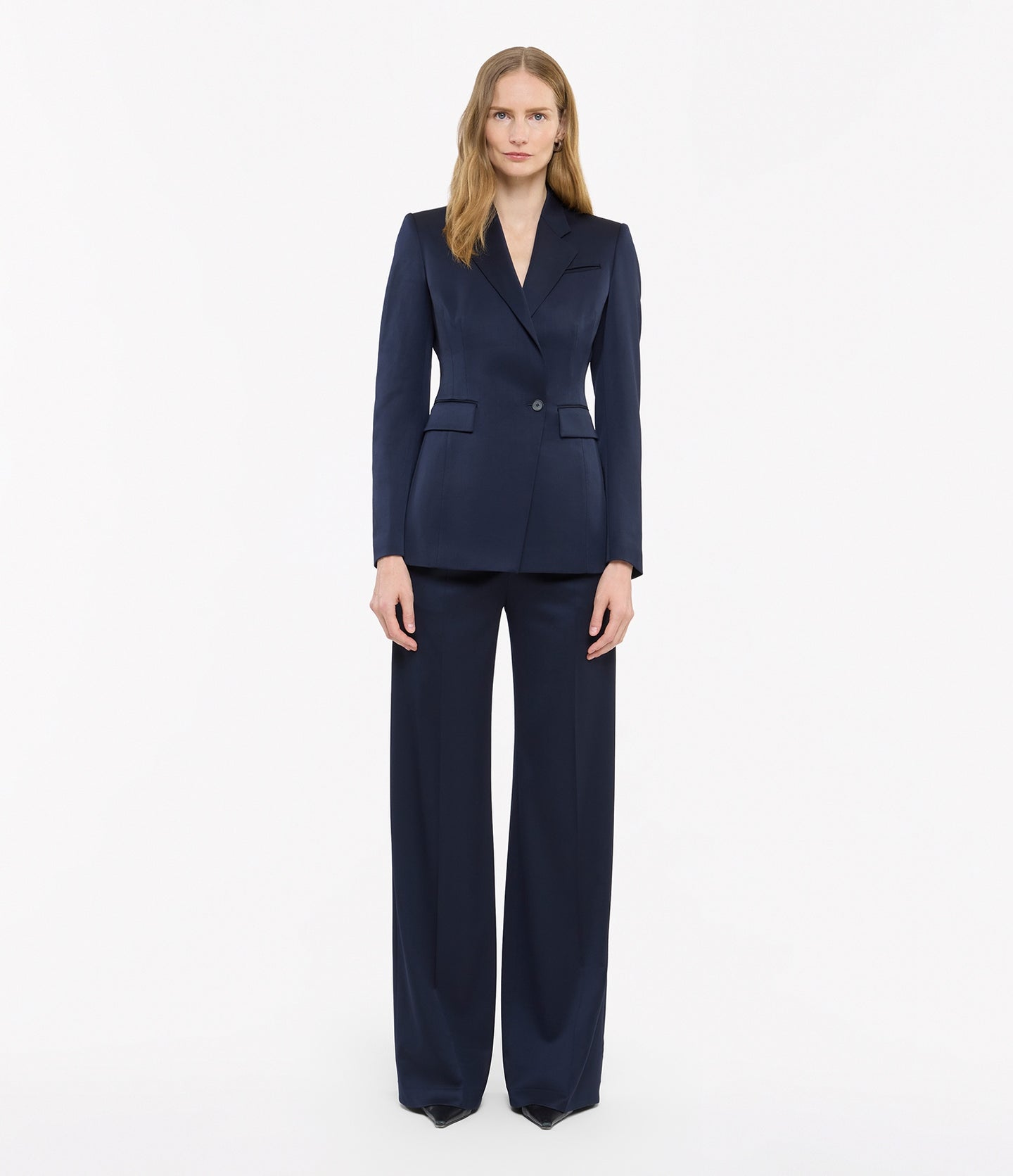 Seamed Waist Jacket | Navy