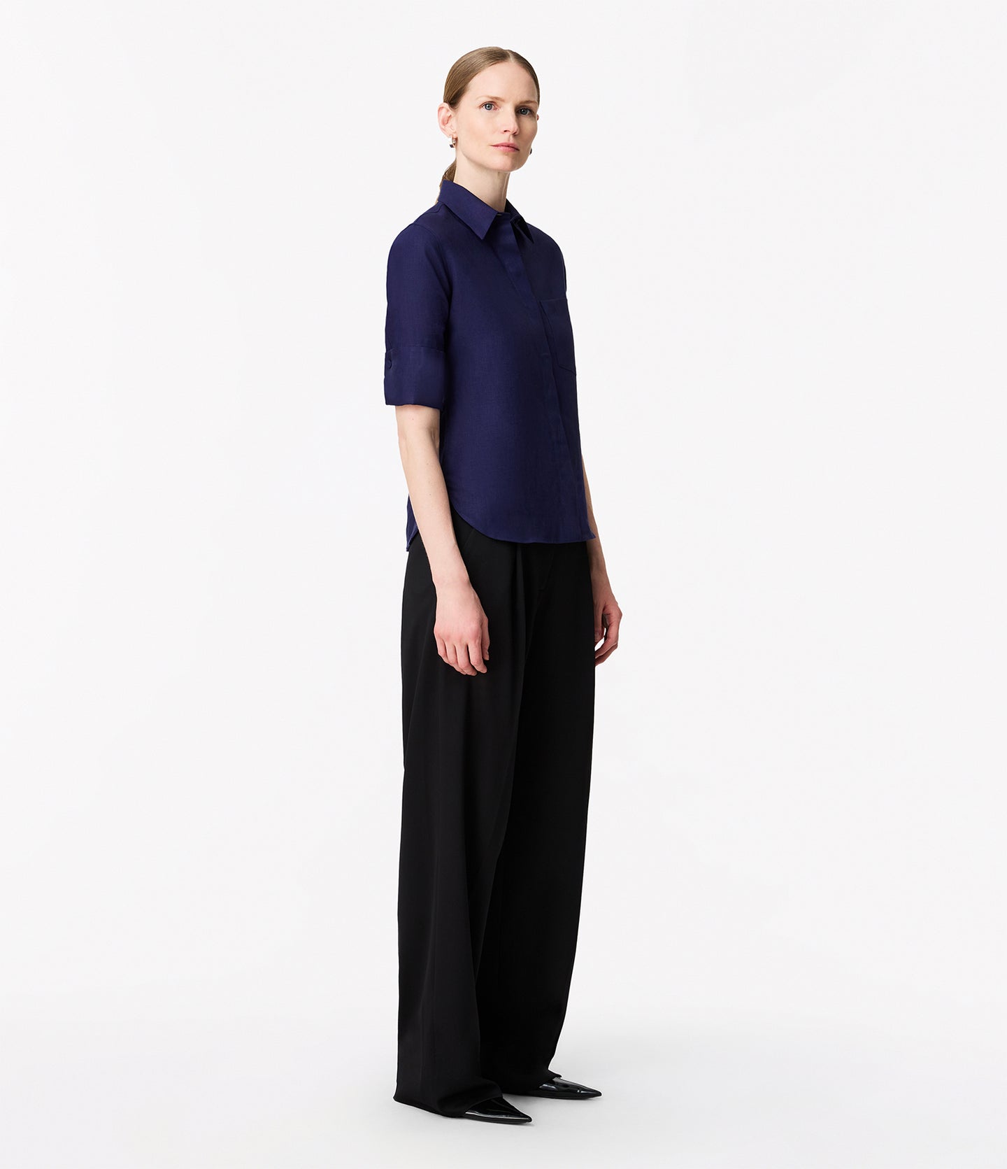 Linen French Cuff Blouse - Resale | Indigo
