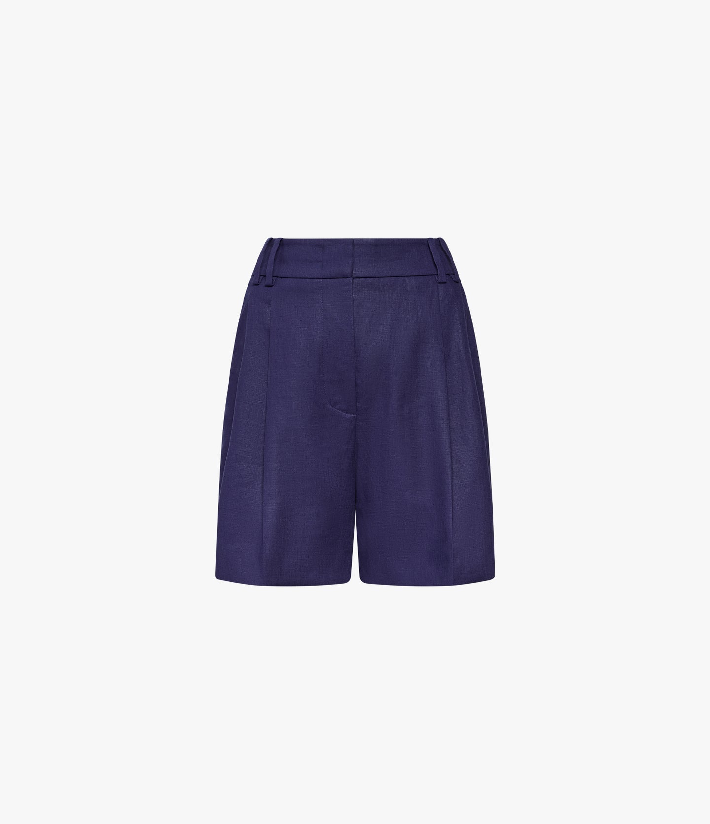 Linen Pleated Short | Indigo in indigo