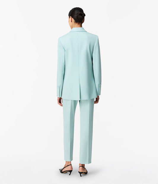 Another Tomorrow Oversized Double Breasted Jacket in Mist – Wool Women's Jacket