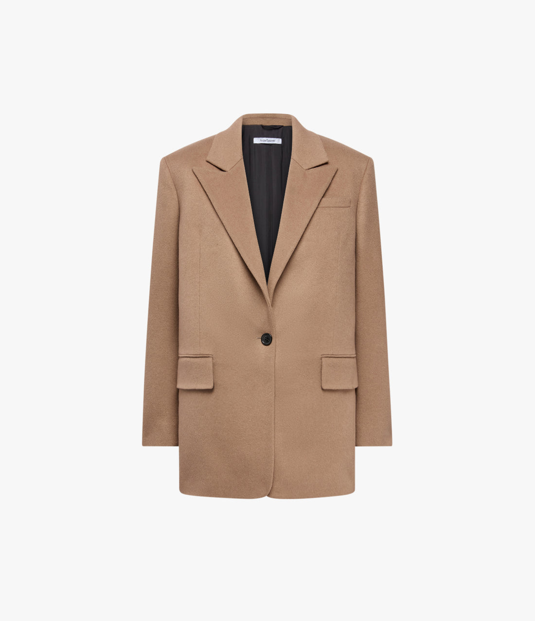 Tailored Cashmere Jacket | Camel image 5