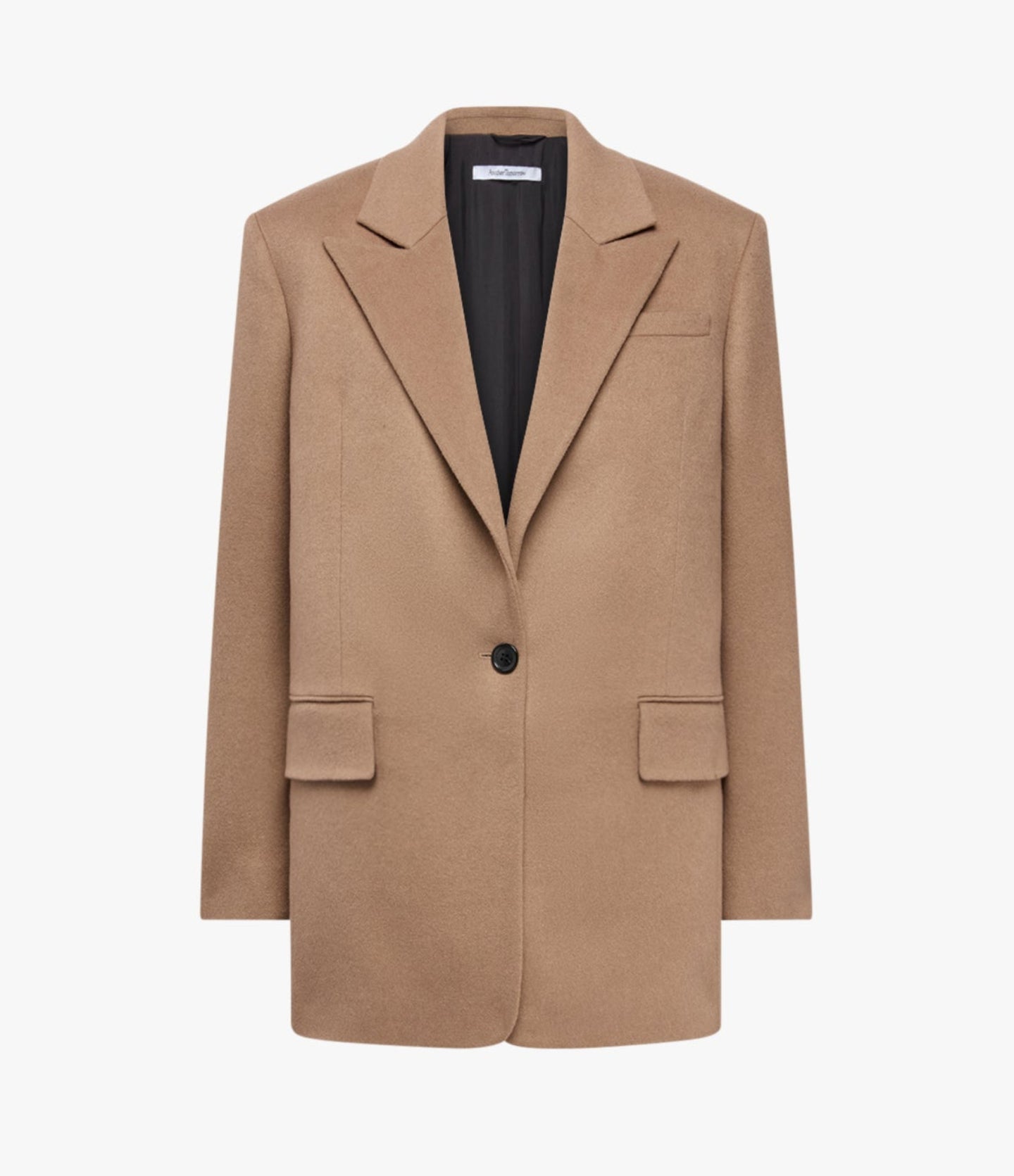 Another Tomorrow Tailored Cashmere Jacket in Camel – Cashmere Women's Jacket