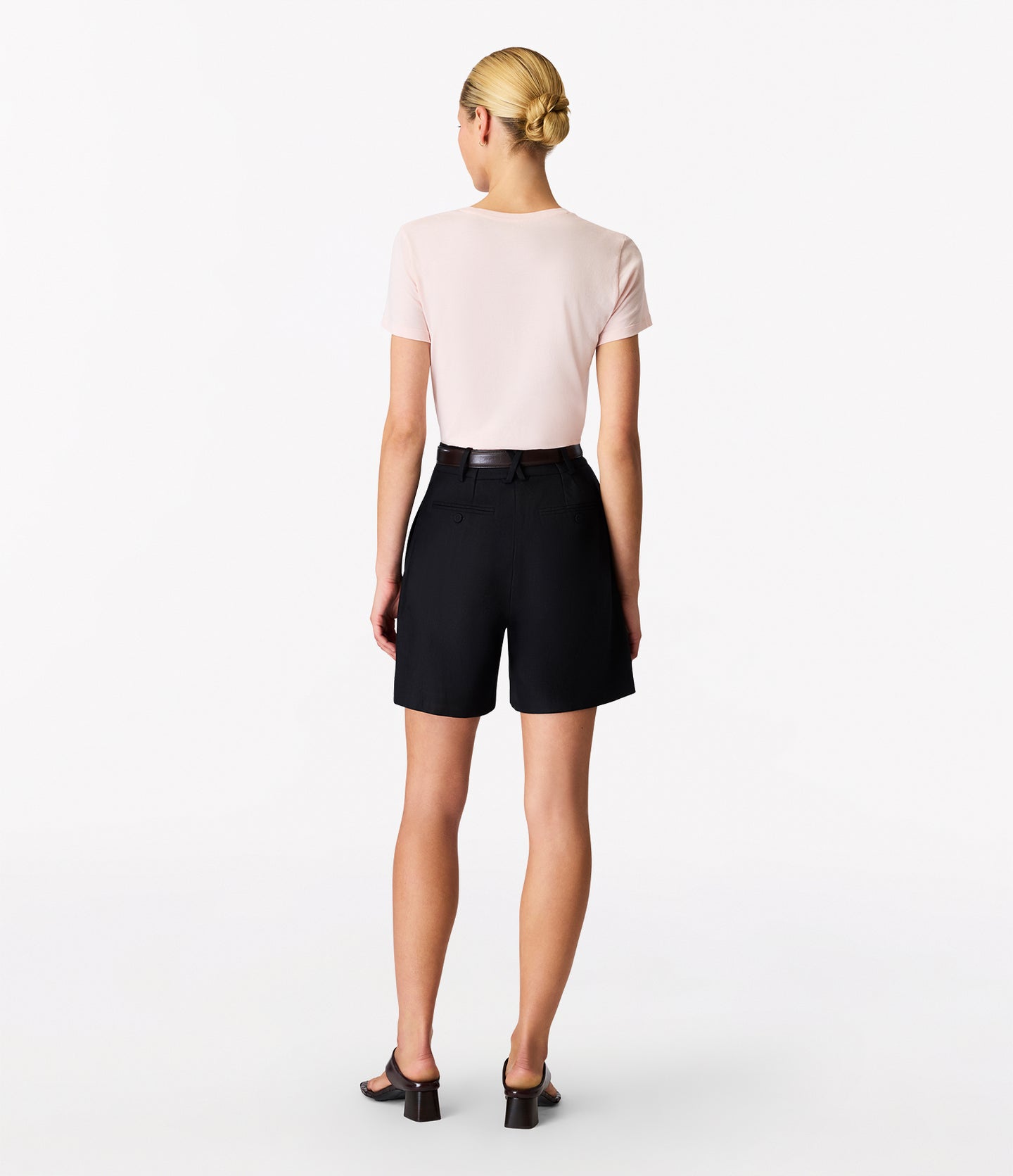 Another Tomorrow Crew Neck T-Shirt in Quartz – Cotton Women's Top