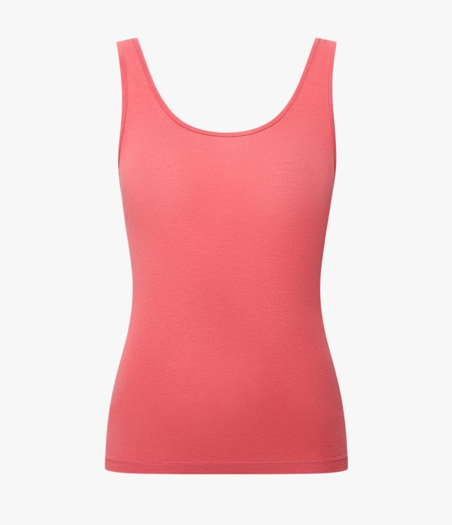 Another Tomorrow Slim Tank Top in Rhubarb – Cotton Women's Top