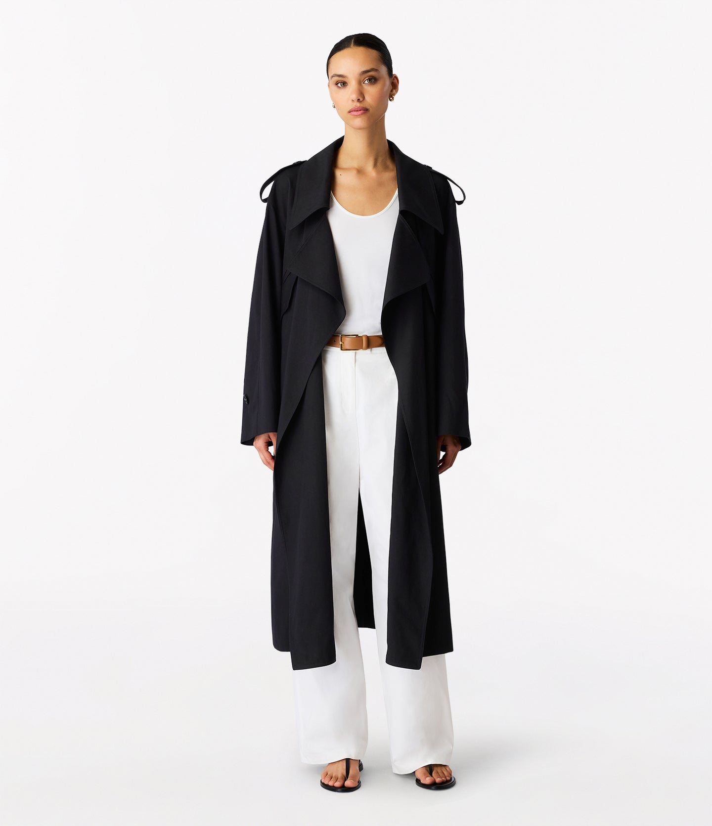 Soft Trench | Black in black