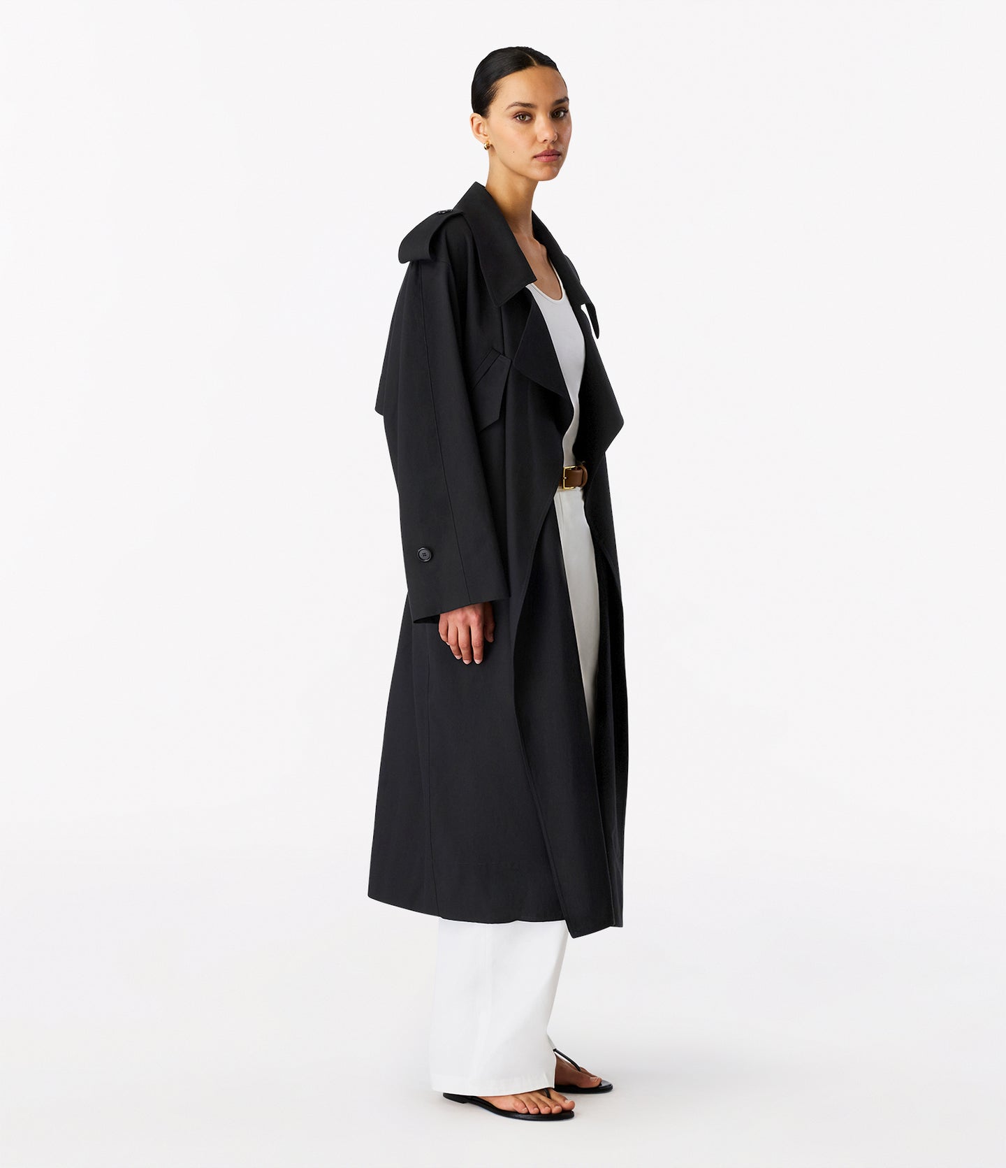 Soft Trench | Black in black