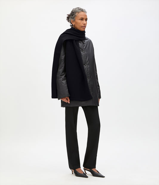 Another Tomorrow Cashmere Shawl Scarf in Black – Cashmere