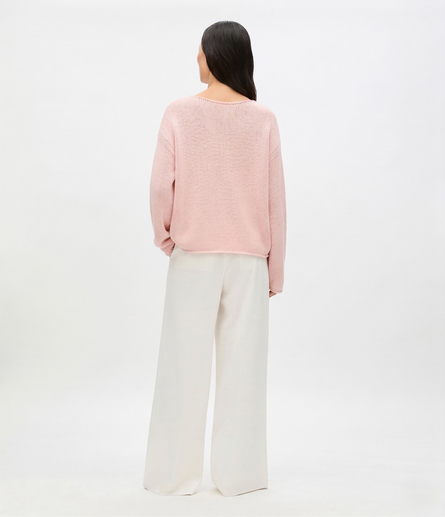 Draped Knit Sweater | Quartz