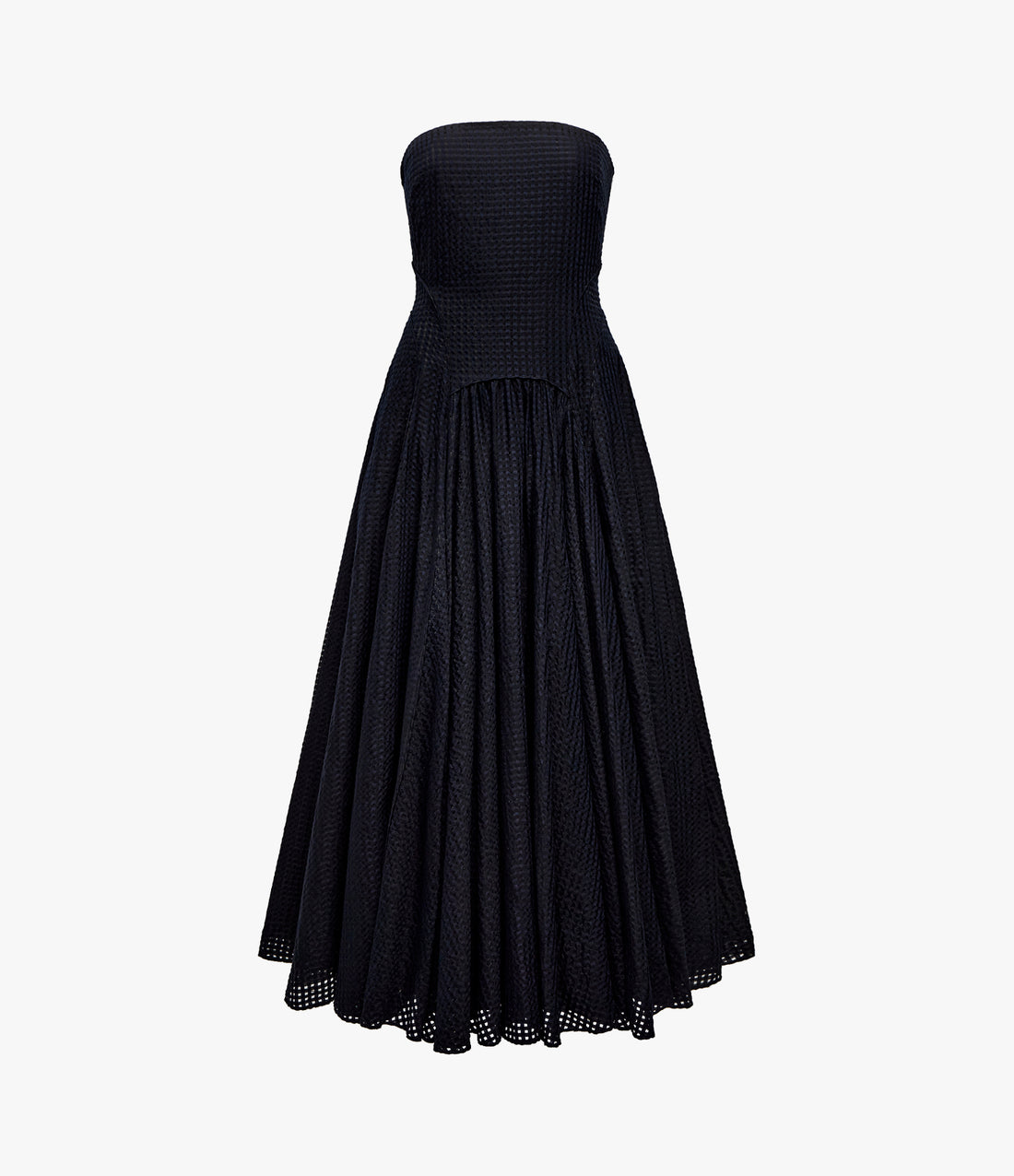 Full Skirt Gingham Dress | Black