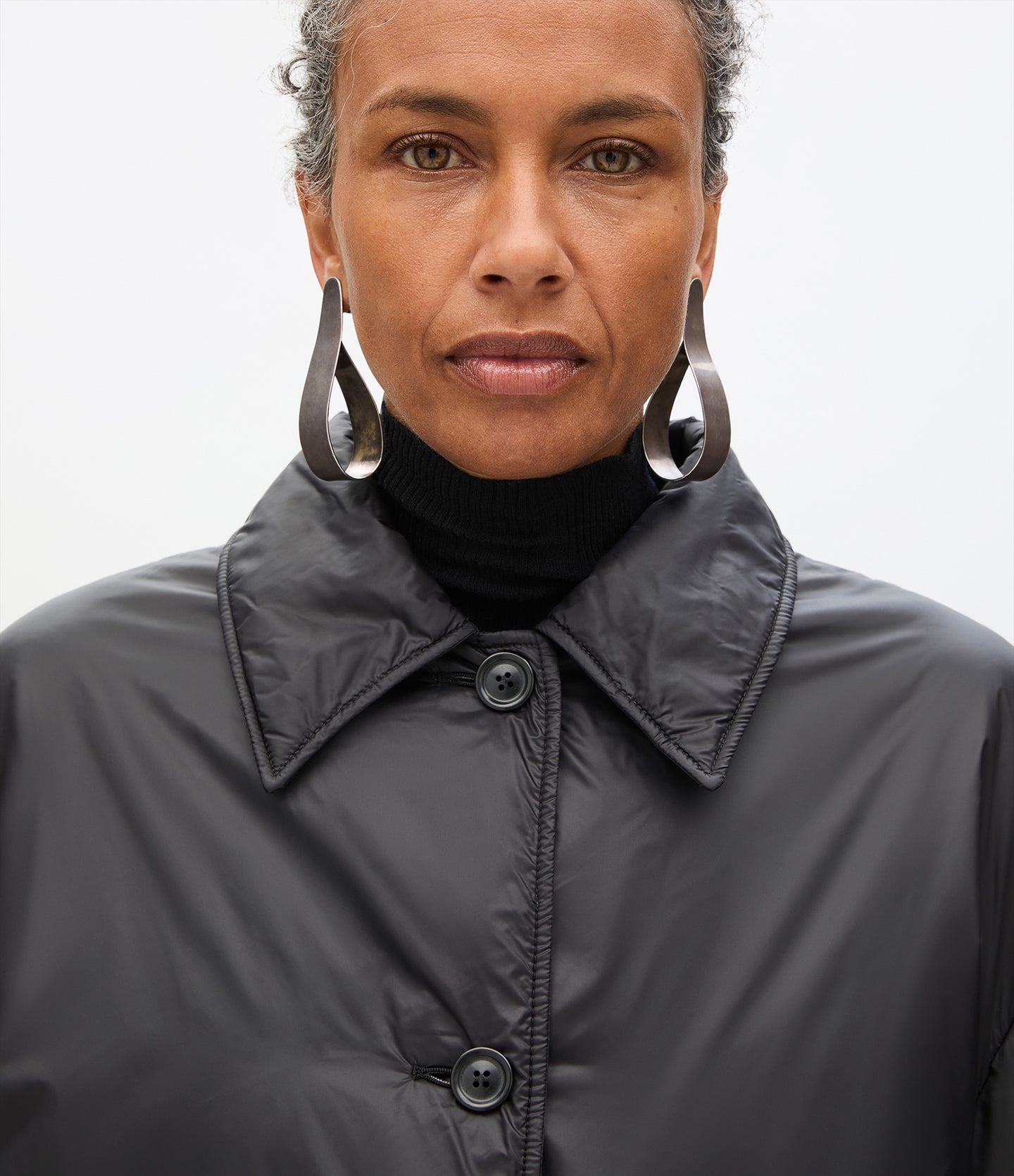 Padded Balmacaan | Black