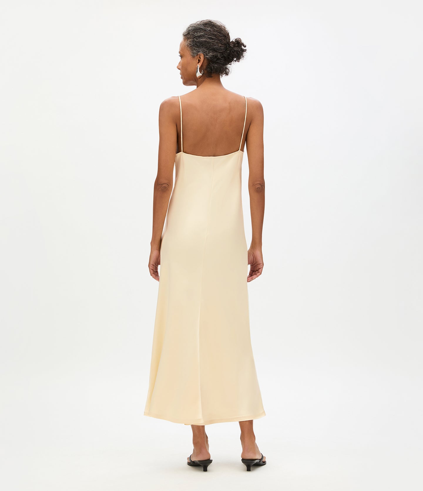 Another Tomorrow Satin Gown in Butter – Satin Women's Dress