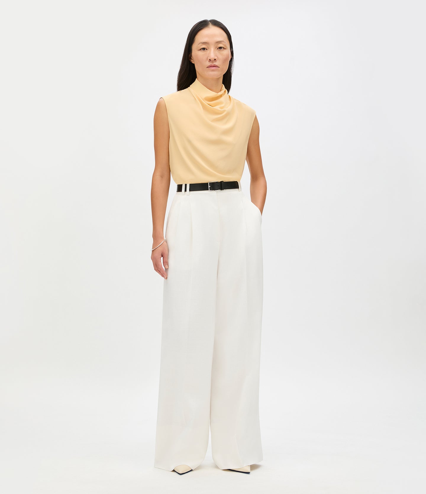 Silk Draped Top | Butter