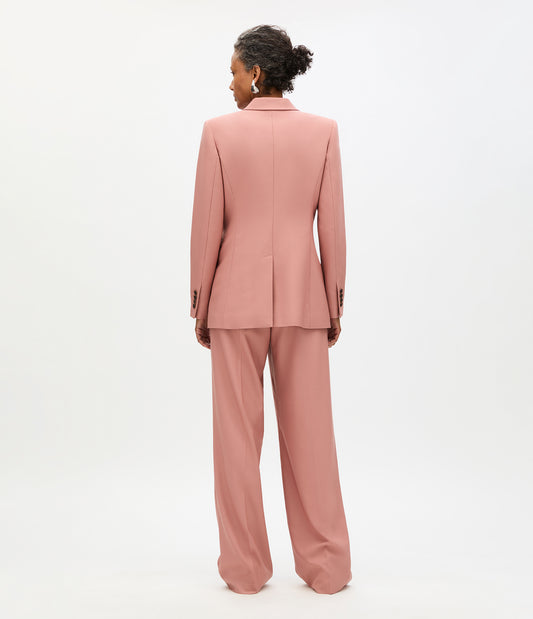 Another Tomorrow Single Button Jacket in Canyon – Wool Women's Jacket