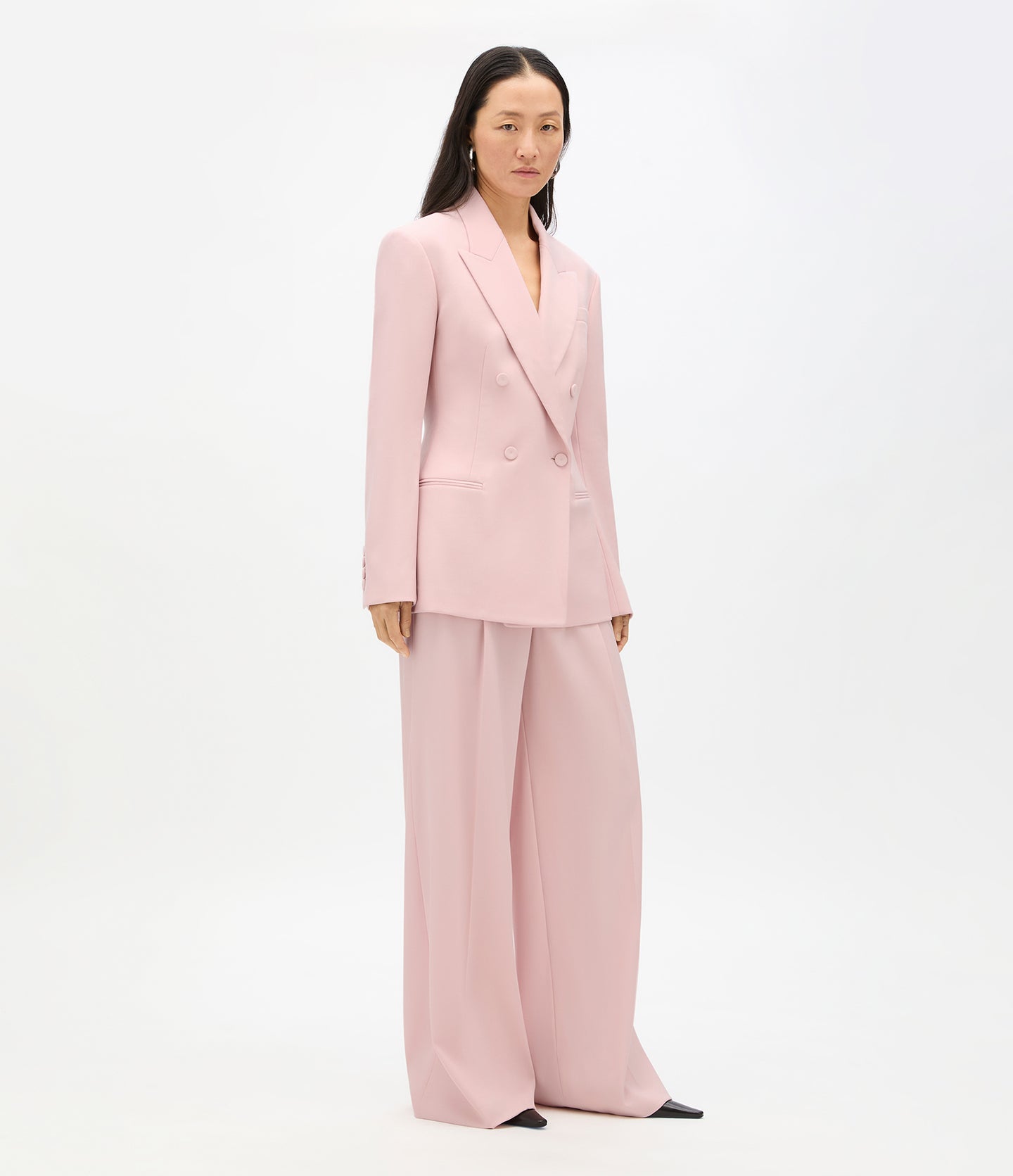 Tailored Double Breasted Jacket | Lotus Pink
