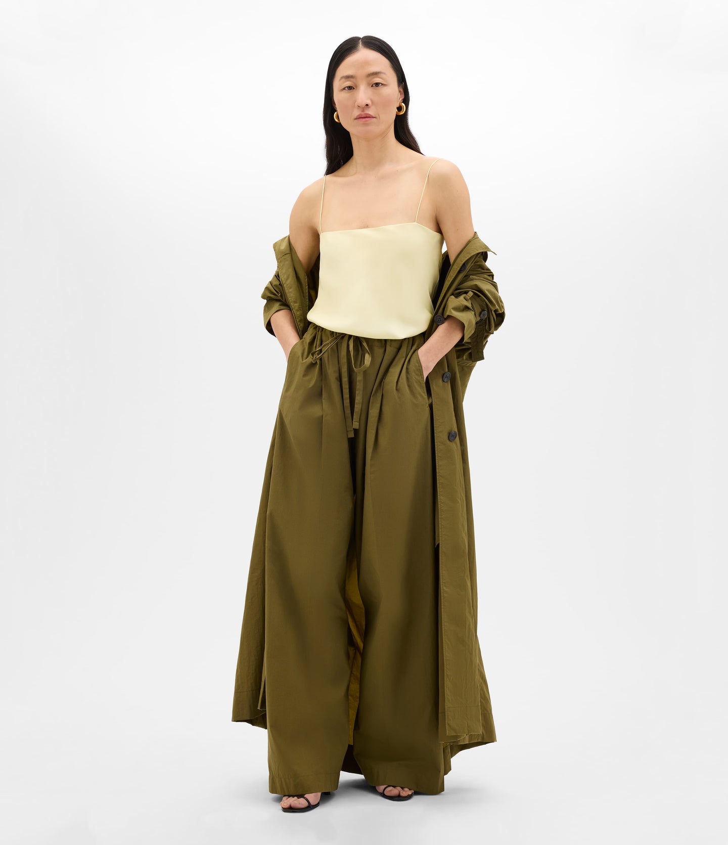 Another Tomorrow Silk Camisole in Honeysuckle – Silk Women's Top