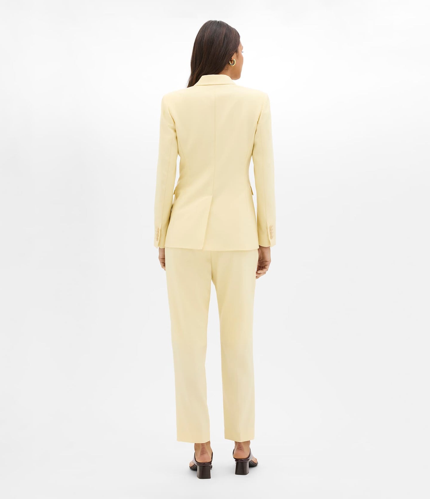 Another Tomorrow Single Button Jacket in Sunlight – Wool Women's Jacket