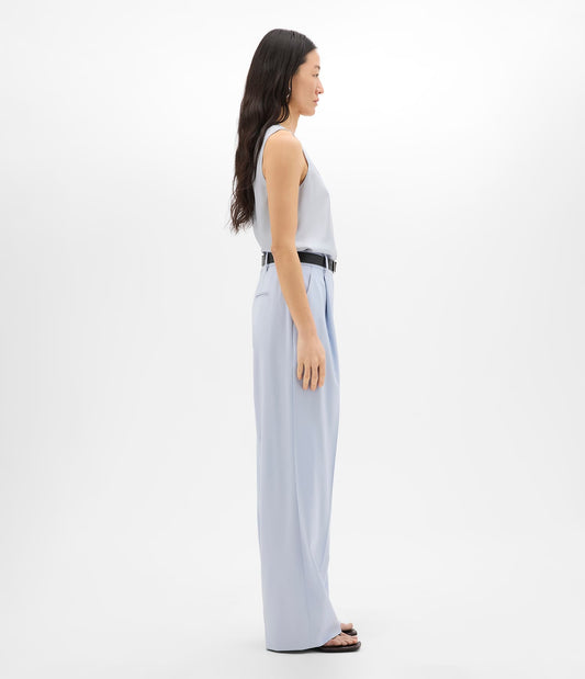 Another Tomorrow Silk Tank in Sky – Silk Women's Top