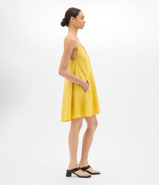 Another Tomorrow Flare Sun Dress in Sun – Cotton Women's Dress