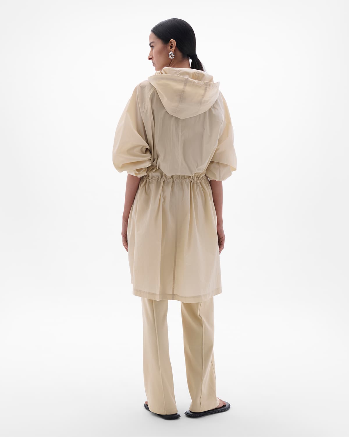 Recycled Nylon Anorak | Sand