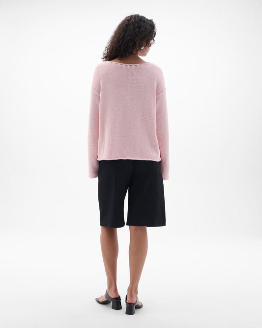 Draped Knit Sweater | Quartz