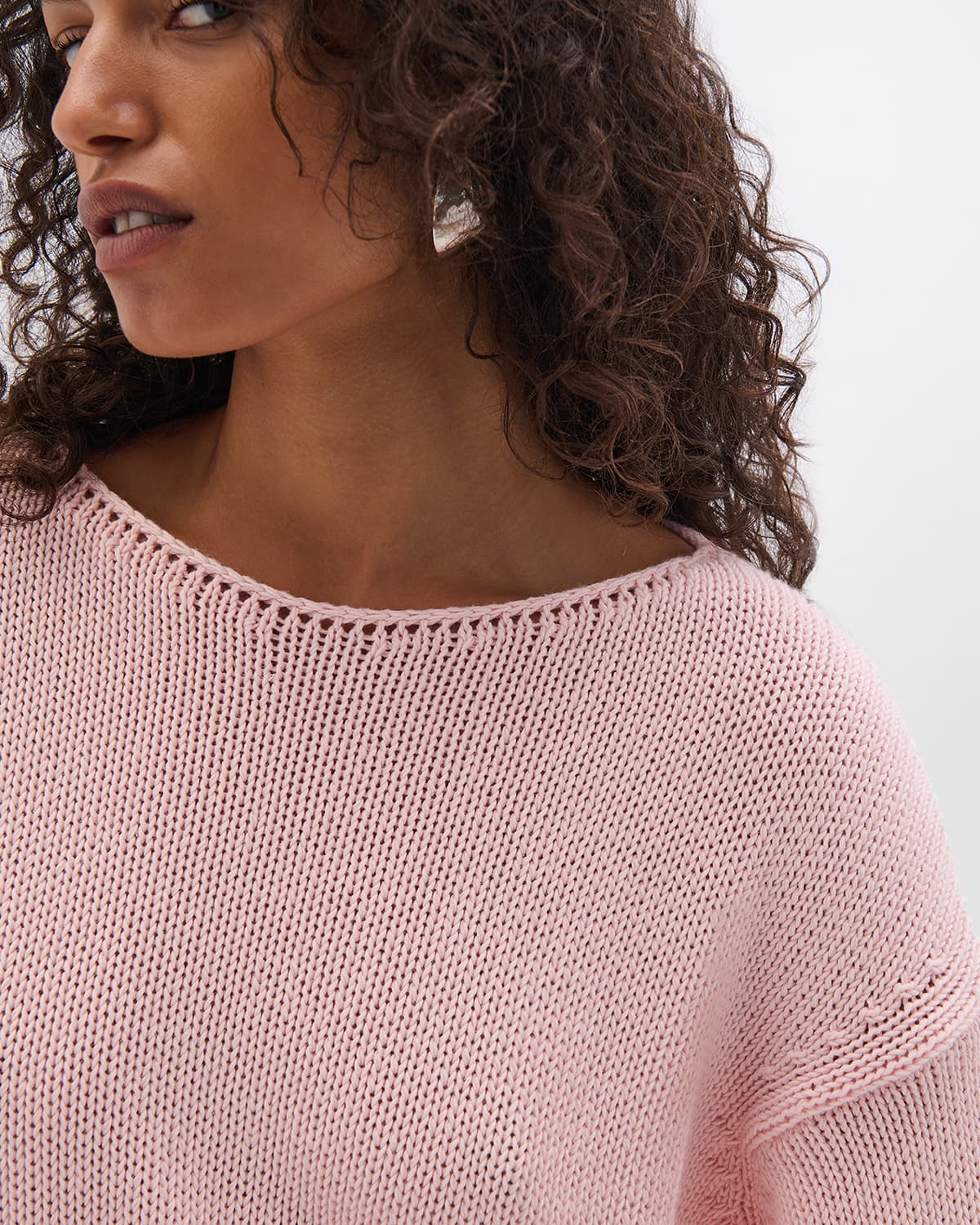 Draped Knit Sweater | Quartz