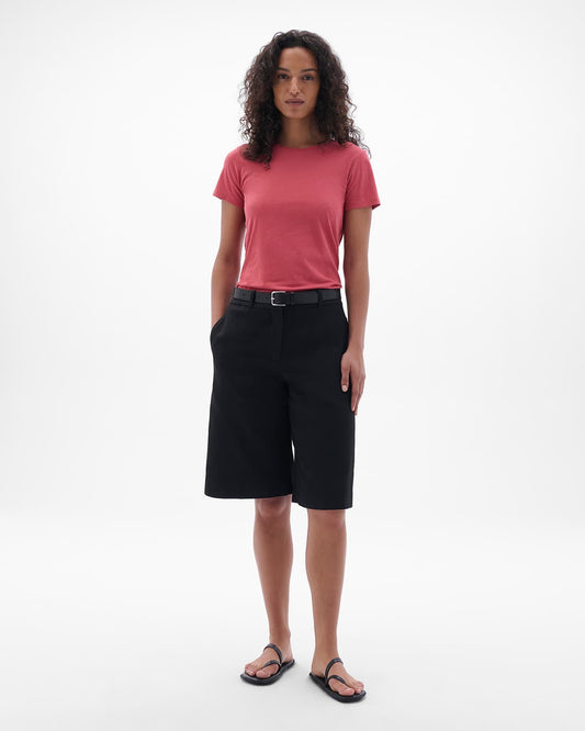 Crew Neck Tee | Rhubarb