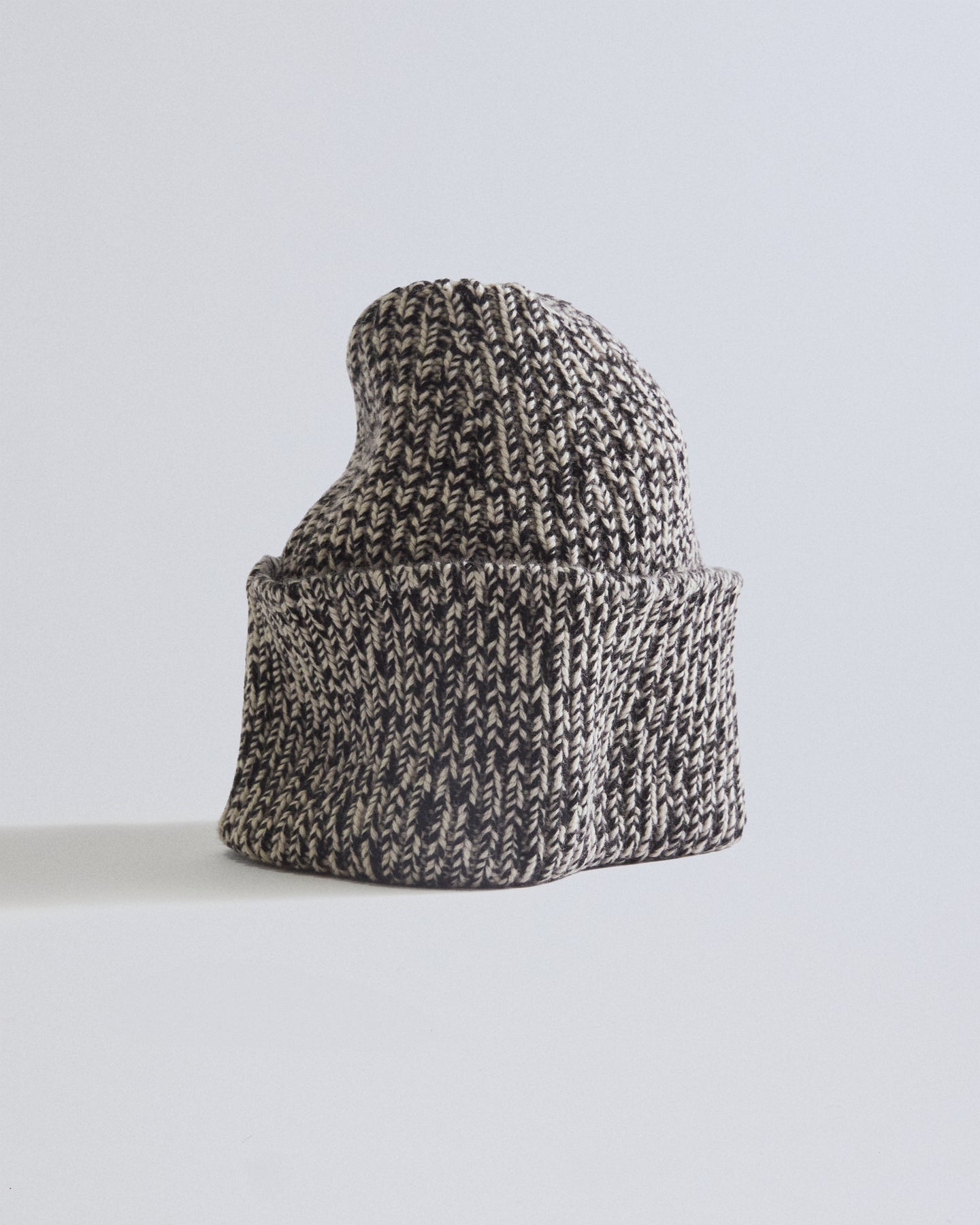 Another Tomorrow Cashmere Hat in Black/Ivory – Cashmere