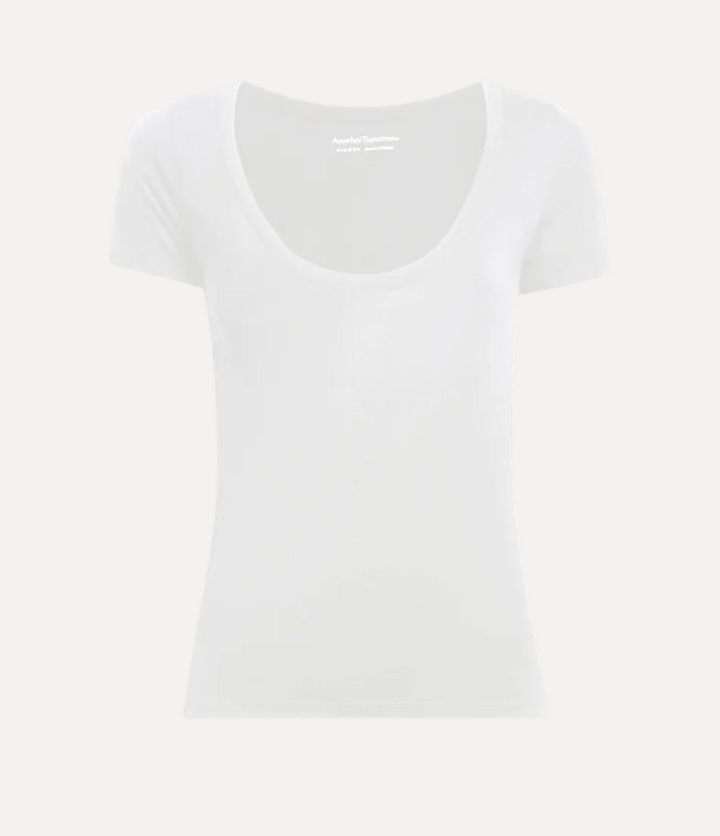 Another Tomorrow Ballet Scoop Tee in Vanilla – Jersey Women's Top