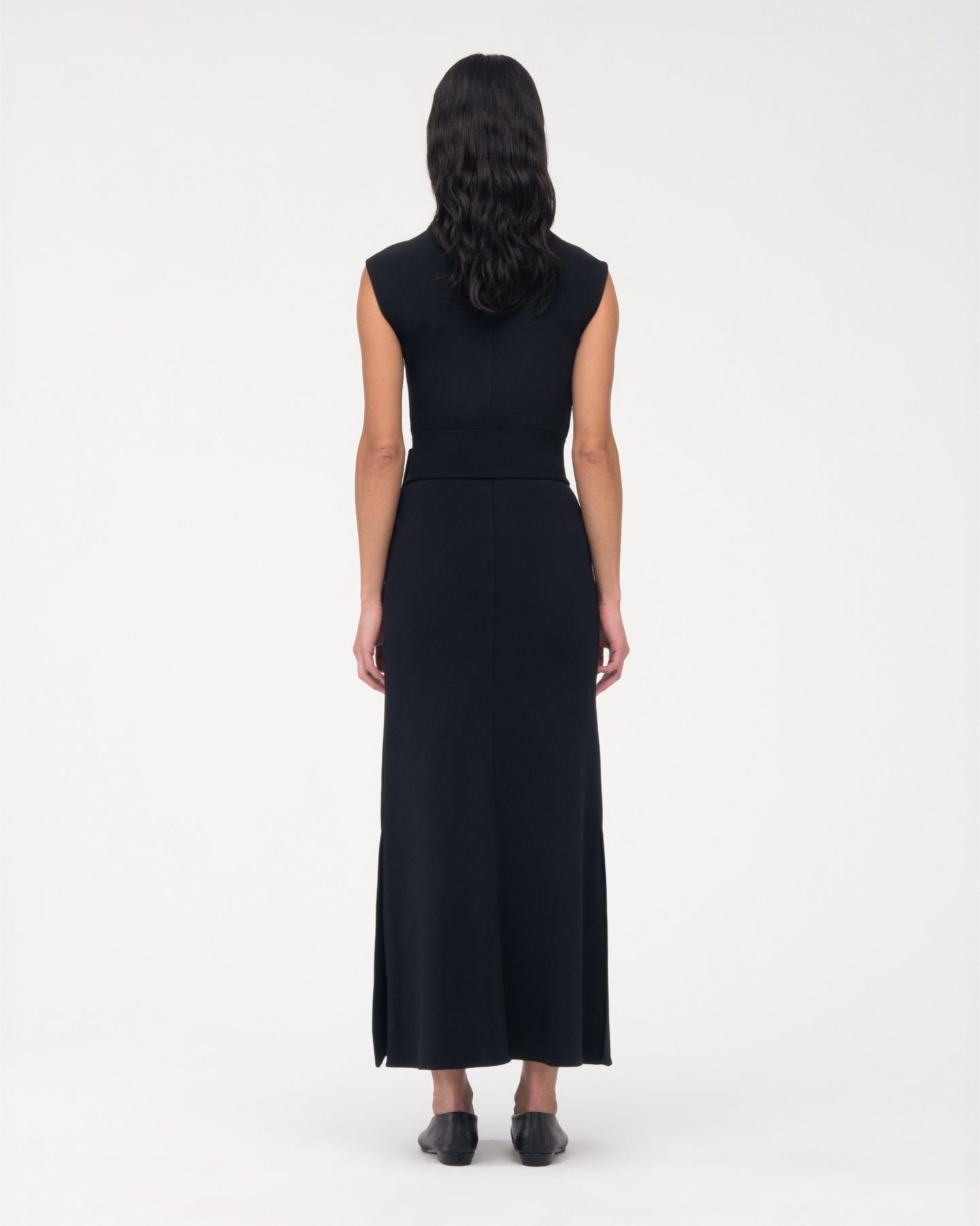 Bias Belted Dress - Resale | Black in black