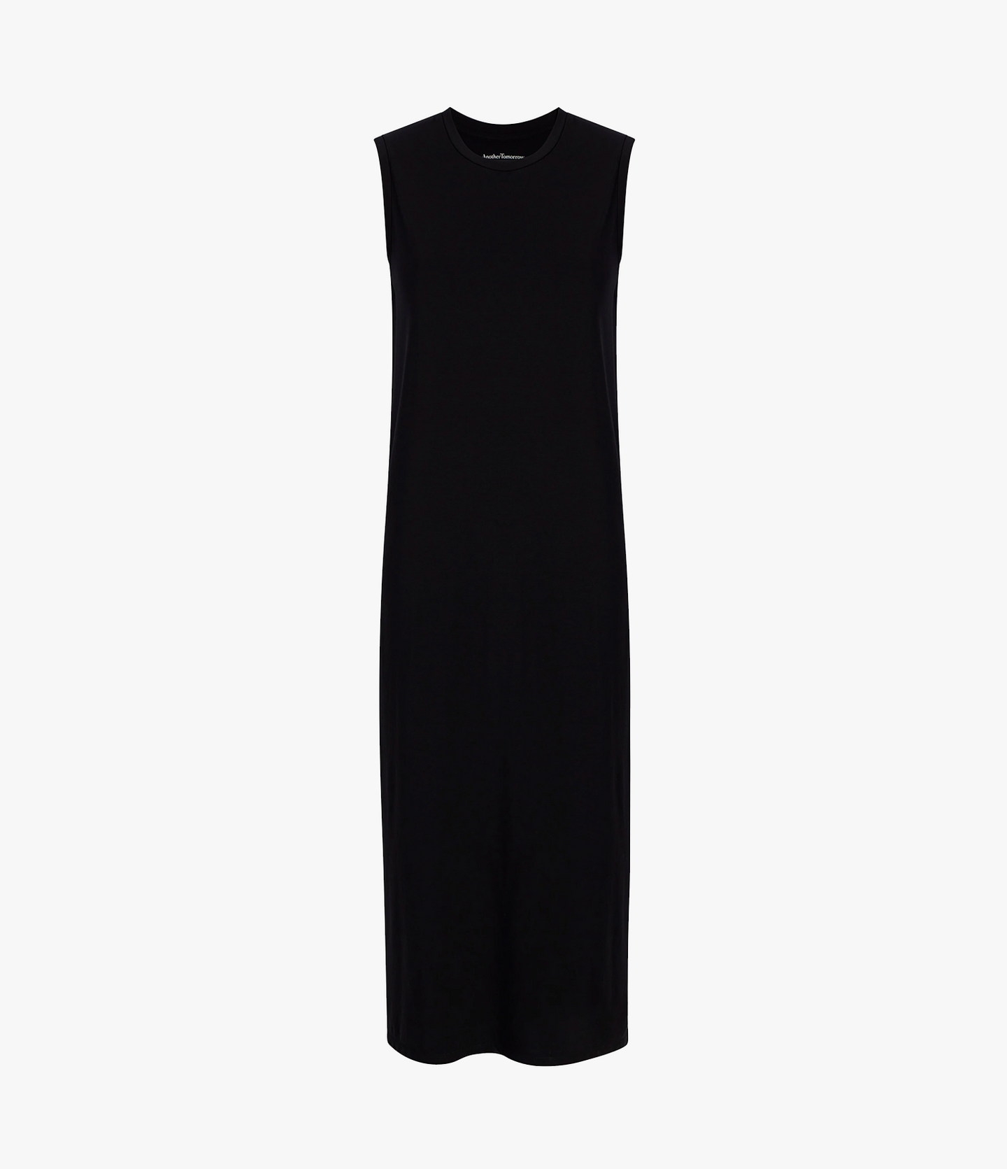 Sleeveless Tee Dress | Black in black
