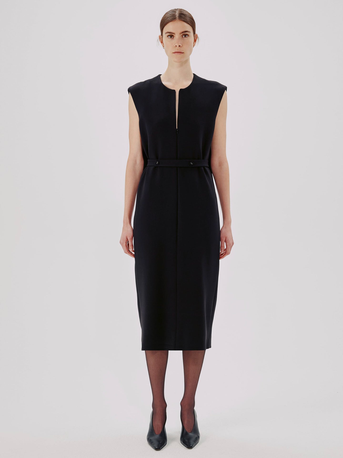 Cape Back Sheath Dress - Resale | Black