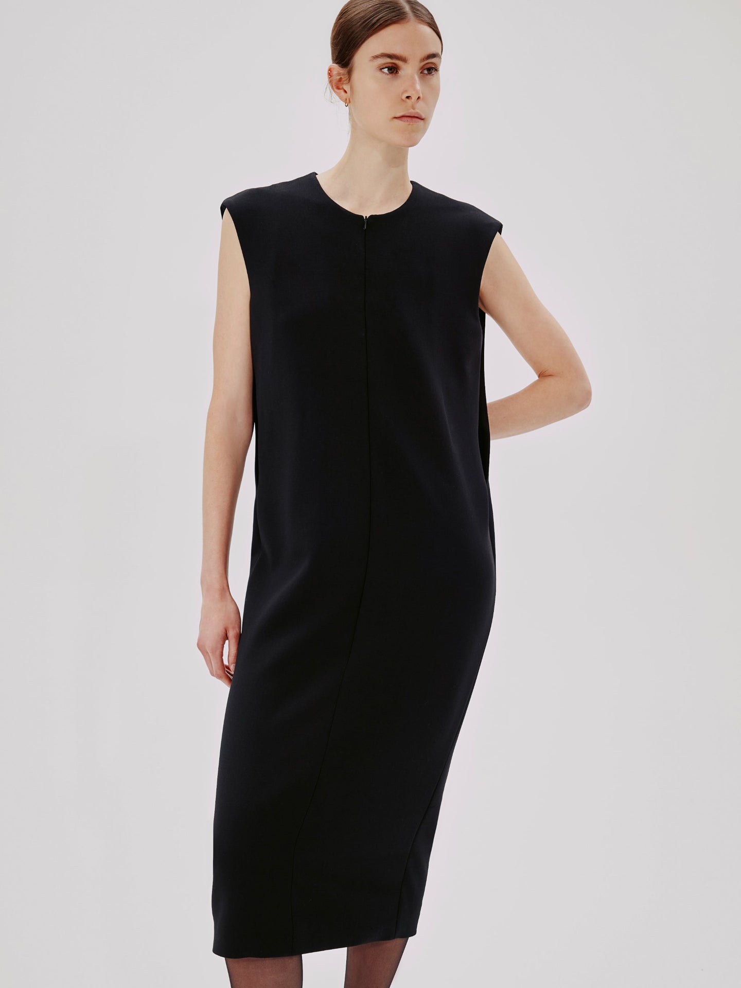 Cape Back Sheath Dress - Resale | Black