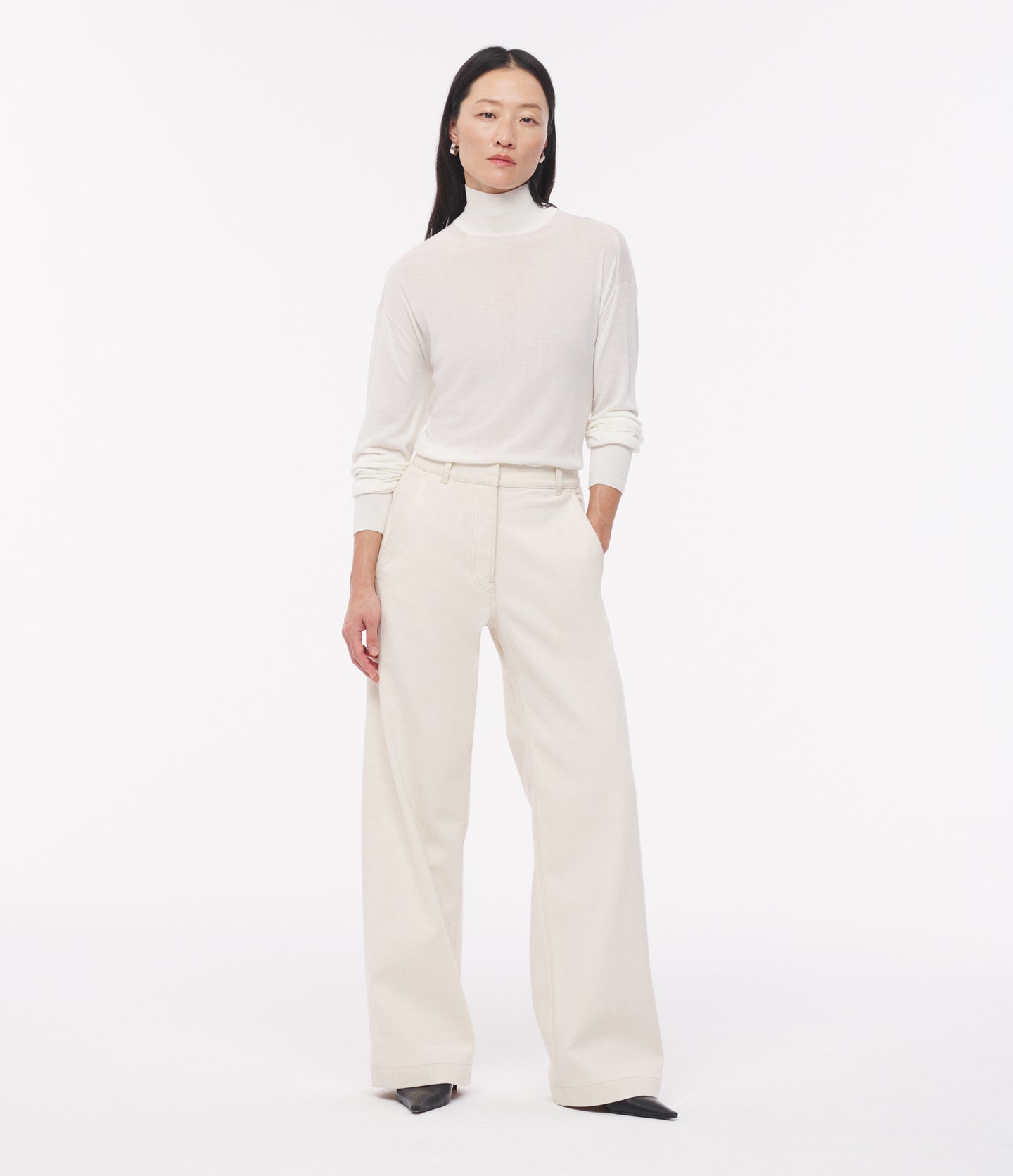 Carpenter Denim Pant | Ecru in ecru