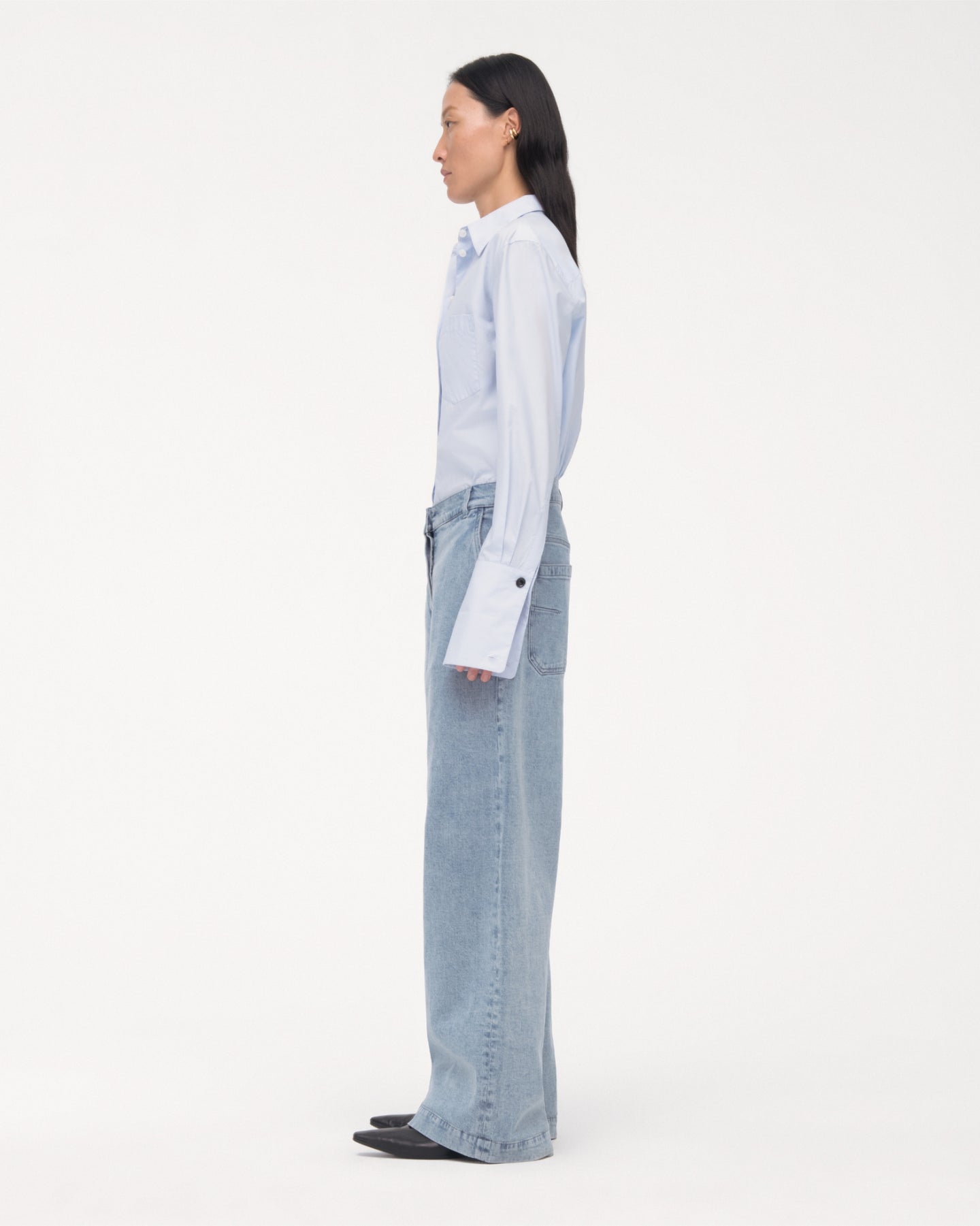 Boyfriend Denim Pant | Light Blue Wash in light blue wash