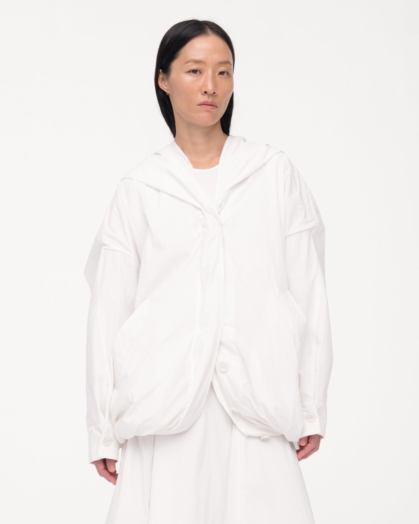 Cocoon Anorak | Off White in off white