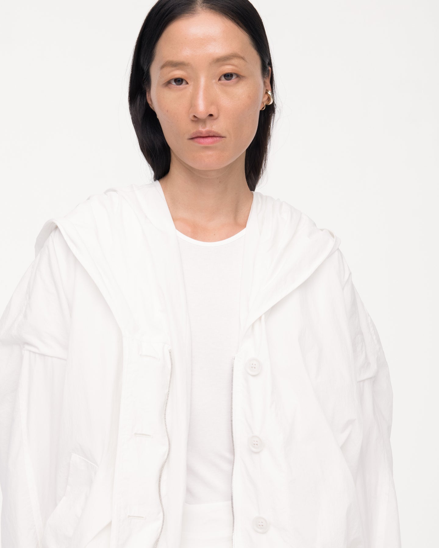 Cocoon Anorak | Off White in off white